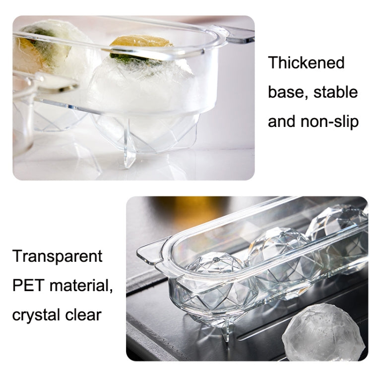 Household Food Grade Transparent Round Ice Cube Mold, Size: Large