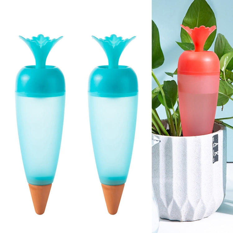 2 PCS Carrot-shaped Automatic Flower Watering Device Seepager, 2 PCS Carrot-shaped Blue, 2 PCS Carrot-shaped Green