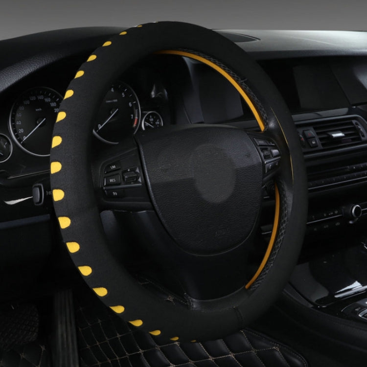 Sports Punched EVA Car Steering Wheel Cover, Size: