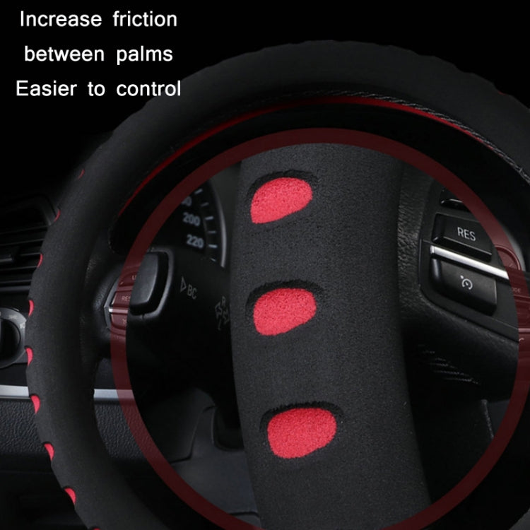 Sports Punched EVA Car Steering Wheel Cover, Size: