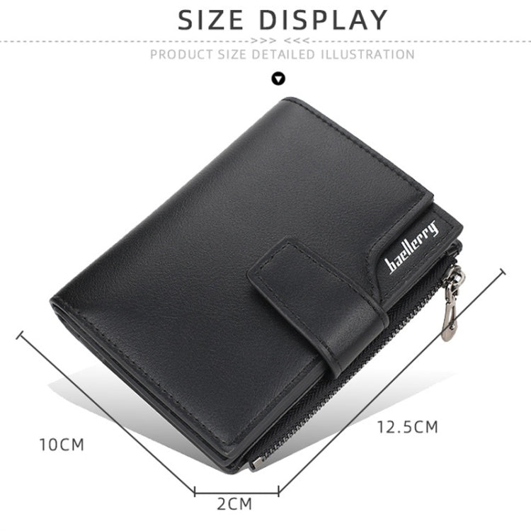 Baellerry N5013 Ladies Cropped Wallet Multi-Card Slot Zipper Buckle Coin Purse