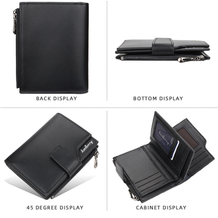 Baellerry N5013 Ladies Cropped Wallet Multi-Card Slot Zipper Buckle Coin Purse