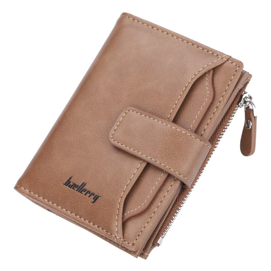 Baellerry D3218 Men Short Multi-Card Slot Zipper Wallet Large Capacity Card Holder