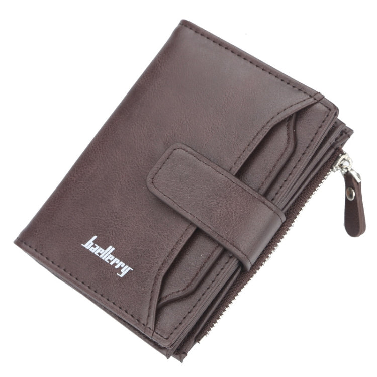 Baellerry D3218 Men Short Multi-Card Slot Zipper Wallet Large Capacity Card Holder