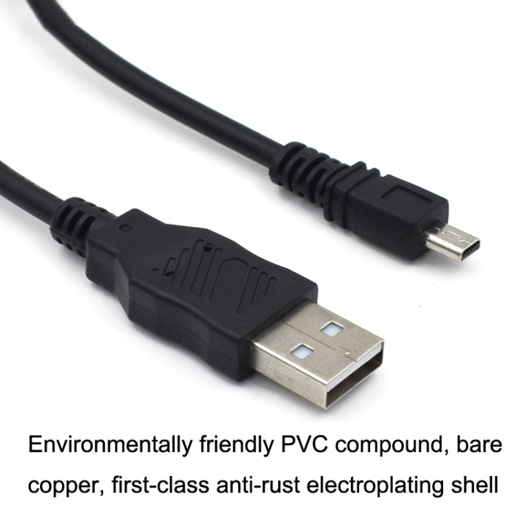20 PCS 8Pin SLR Camera Cable USB Data Cable For Nikon UC-E6, Length: