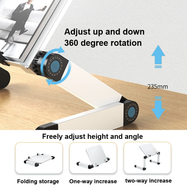 L03 Adjustable Lifting Reading Rack Book Holder Laptop Stand,Style：