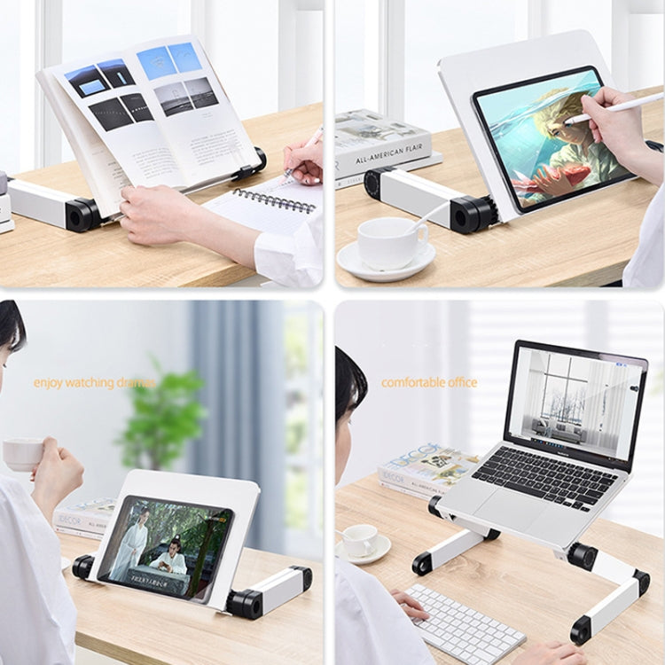 L03 Adjustable Lifting Reading Rack Book Holder Laptop Stand,Style：