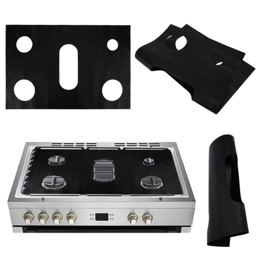 Gas Stove 5-hole Oil-proof Pad Teflon Protective Cover Anti-dirty Pad