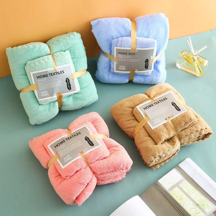 Bath Towel + Towel Set Can Wear Coral Fleece Beach Towel