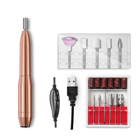 Aluminum Alloy Nail Grinding Machine USB Electric Nail Polish Remover, Nail Polish Remover(Gold), Nail Polish Remover(Rose Pink), Nail Polish Remover(Silver)