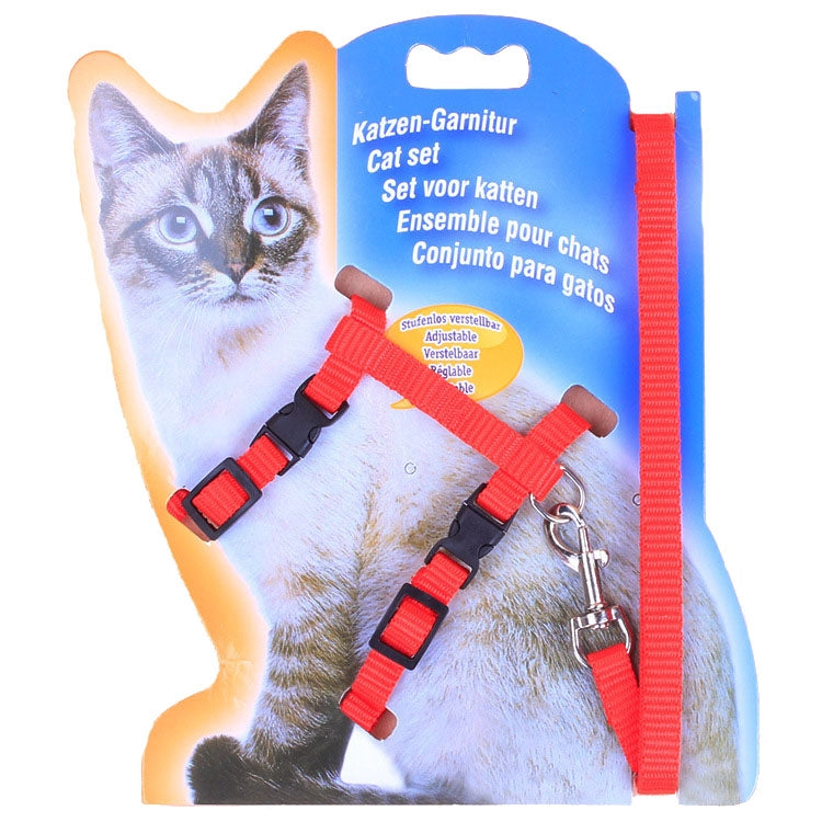 I-shaped Nylon Cat Leash Pet Chest Strap