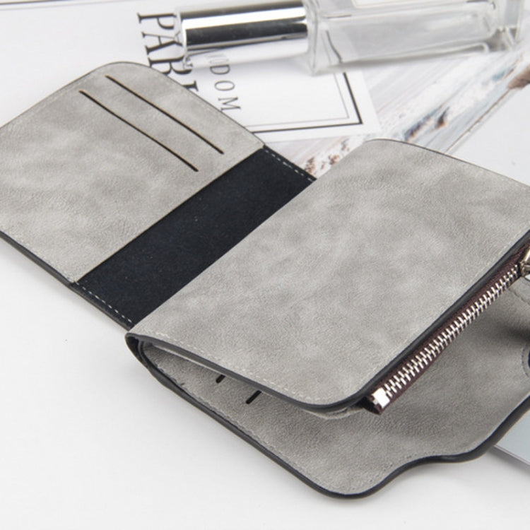 Baellerry Ladies Buckle Nubuck Leather Coin Purse Cute Small Fresh Student Wallet