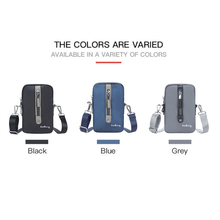 Baellerry Men Shoulder Bag Simple Casual Large Capacity Messenger Bag Business Zipper Wallet