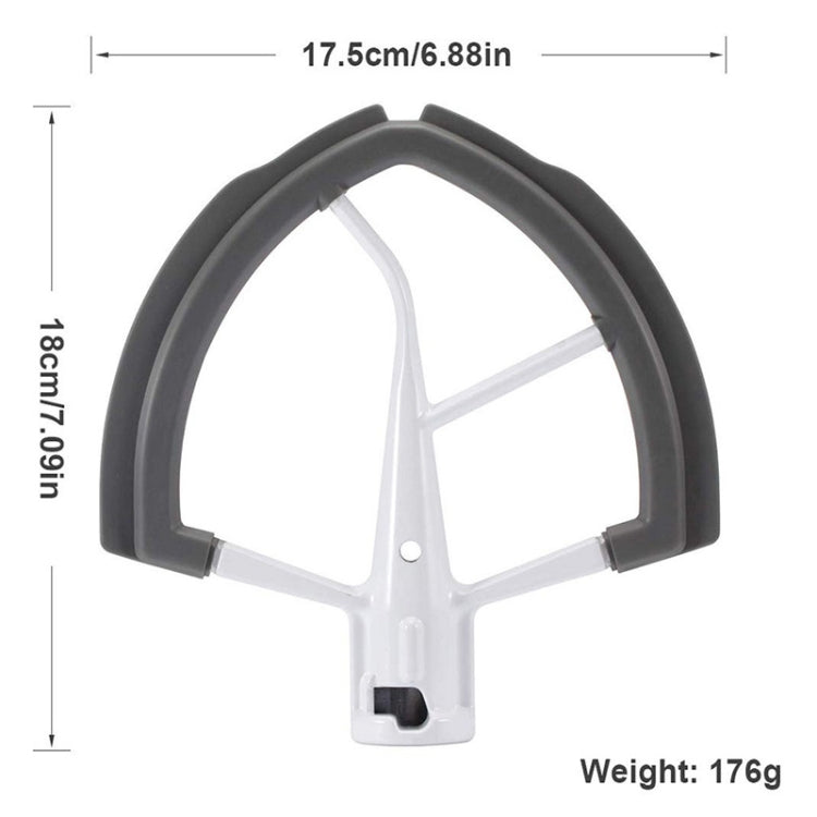 For KitchenAid 6QT Stand Mixer Flexible Edge Whisk Paddle