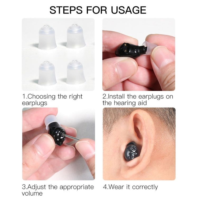 Old People Voice Amplifier Hearing Aid Magnetic Charge Dual-unit Sound Collector