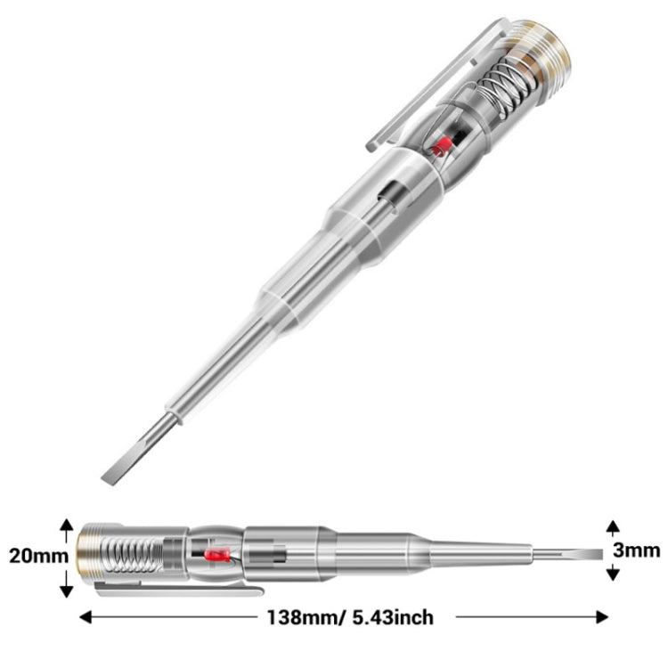ANENG Multi-Function Induction High-Brightness Transparent Test Pen Screwdriver