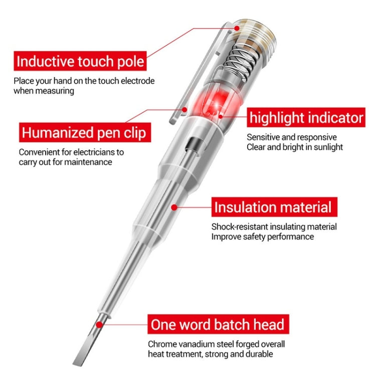 ANENG Multi-Function Induction High-Brightness Transparent Test Pen Screwdriver