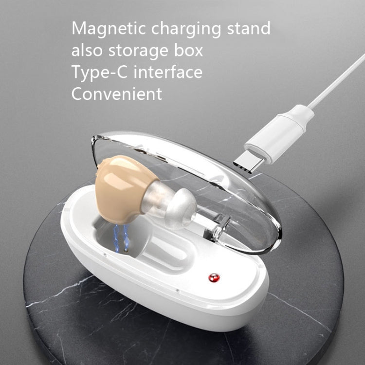 Elderly Sound Amplifier Portable Ear Canal Rechargeable Hearing Aid, Specification: