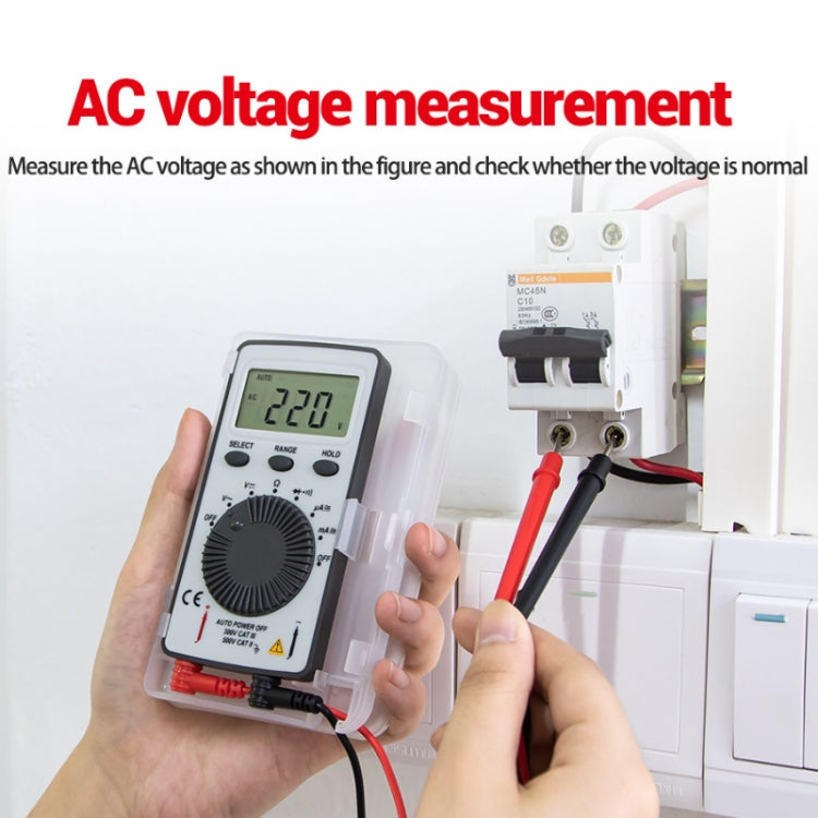 ANENG AN-101 Ultra-thin Mini Digital Display Voltage and Current Multimeter