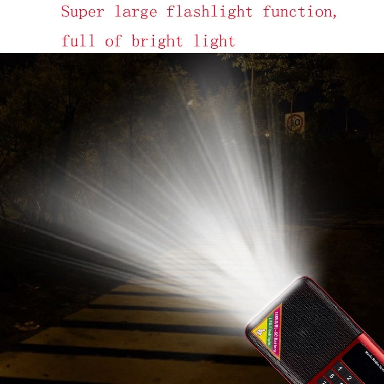 Bluetooth Card Radio Digital FM Player, Specifications: Y-509FM (No Solar Panel)