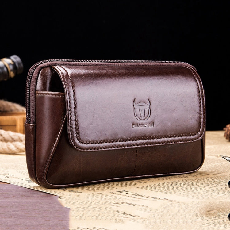 BULL CAPTAIN  Leather Multifunctional Waist Bag For Men