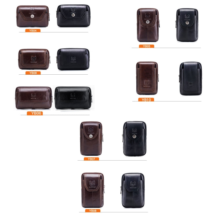 BULL CAPTAIN  Leather Multifunctional Waist Bag For Men