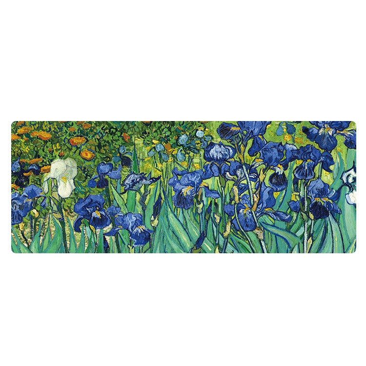 Am002 Large Oil Painting Desk Rubber Mouse Pad, 300x800x2mm Stitched Edges