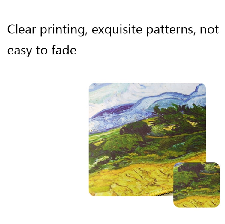 Am002 Large Oil Painting Desk Rubber Mouse Pad, 300x800x4mm Stitched Edges, 400x900x1.5mm No Stitched Edges, 400x900x3mm Stitched Edges, 400x900x2mm Stitched Edges