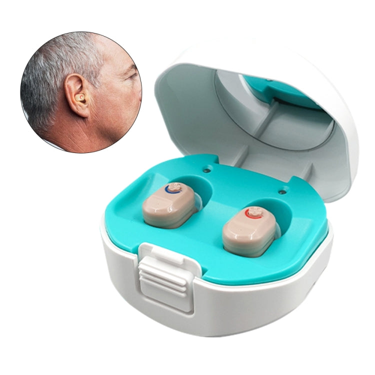 TWS On-Ear Sound Amplifier Hearing Aid with Charging Compartment