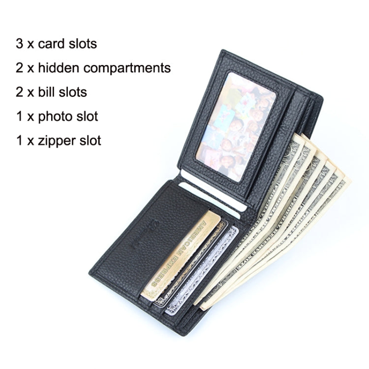 Men Casual Short RFID Wallet Multifunctional Card Holder