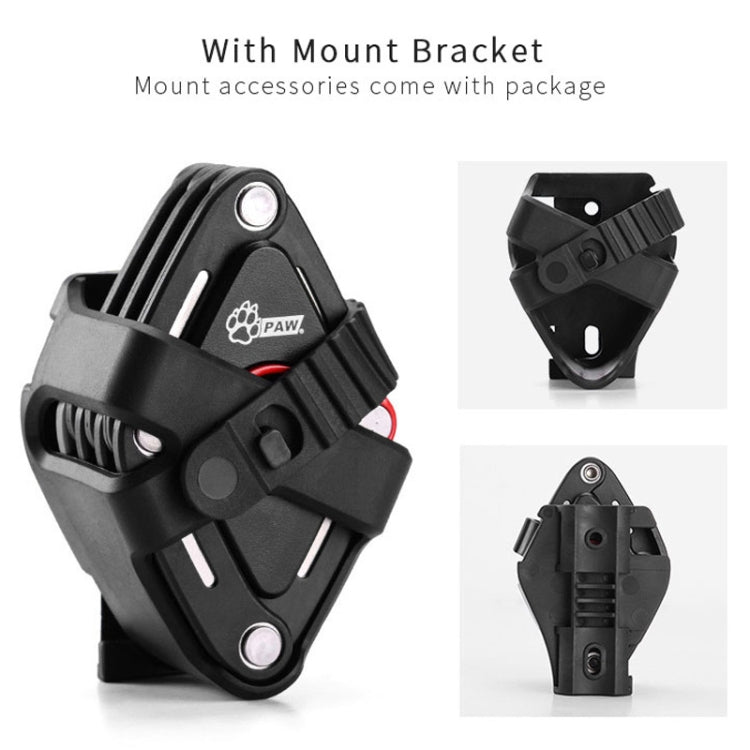 PAW Foldable Bike Lock Anti-theft Bicycle Lock Heavy Duty Chain Cable Padlock
