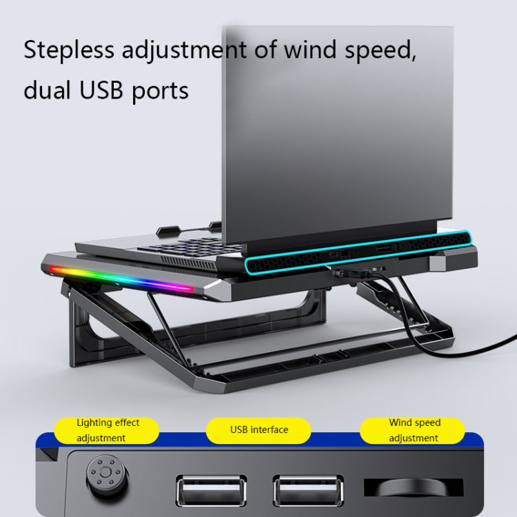 NUOXI Q9 RGB Lighting Effect Laptop Cooler