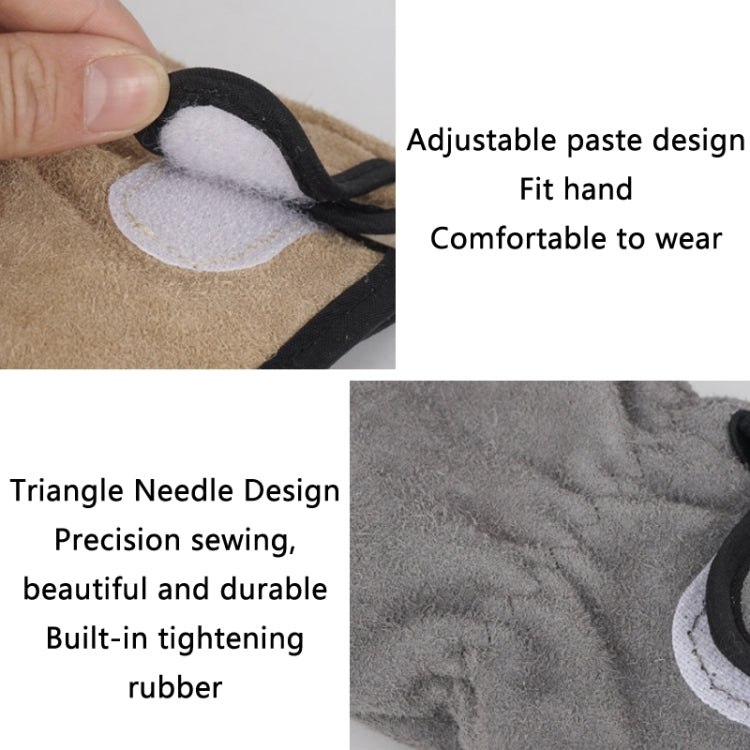 CLS Outdoor Cookout Barbecue Heat Resistant Protective Cowhide Gloves