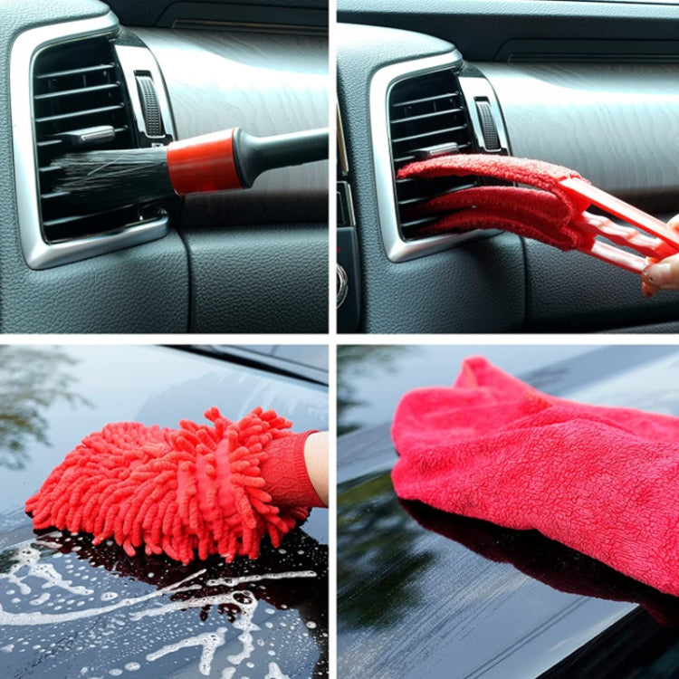 16 PCS / Set Car Washing Tool Brush Drill Cleaning Brush Tire Cleaning Floor Brush