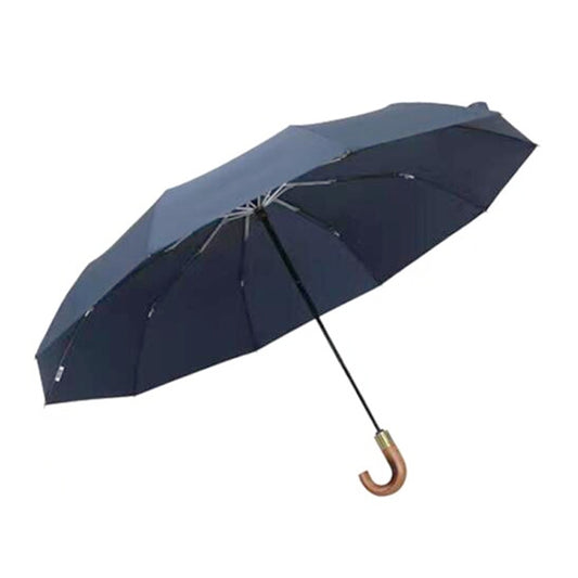 PARACHASE Large Ruggedized Shrink Retro Wind-Resistant Folding Umbrella