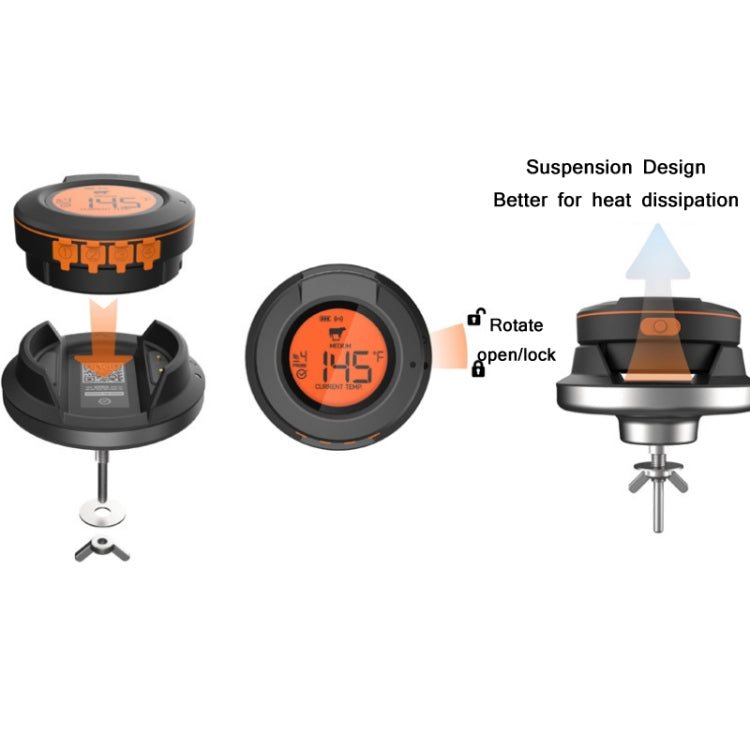 Kitchen Wireless Bluetooth Multifunction Oven Thermometer
