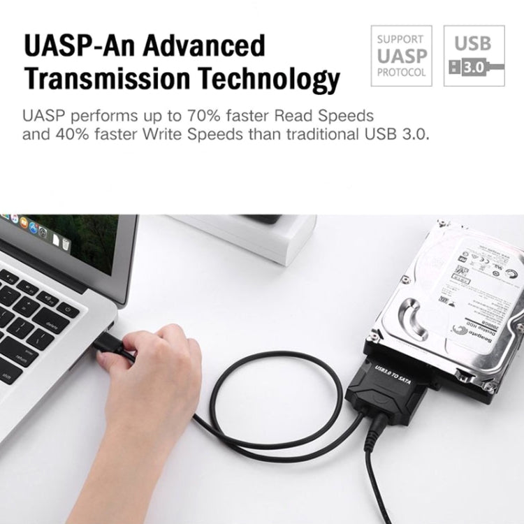 SATA To USB3.0 Easy Drive Cable External 2.5 / 3.5 Inch Hard Drive Adapter Cable