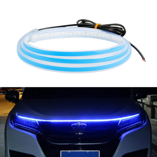 Car LED Streamer Decorative Hood Atmosphere Lights, Style:, Monochrome Blue Light, Monochrome Red Light
