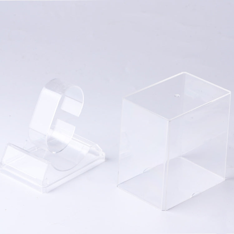 5 PCS Transparent Rectangular Watch Display Box Pull-out Electronic Watch Box
