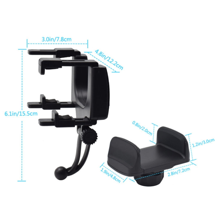 Car Rearview Mirror Universal Navigation Mobile Phone Bracket