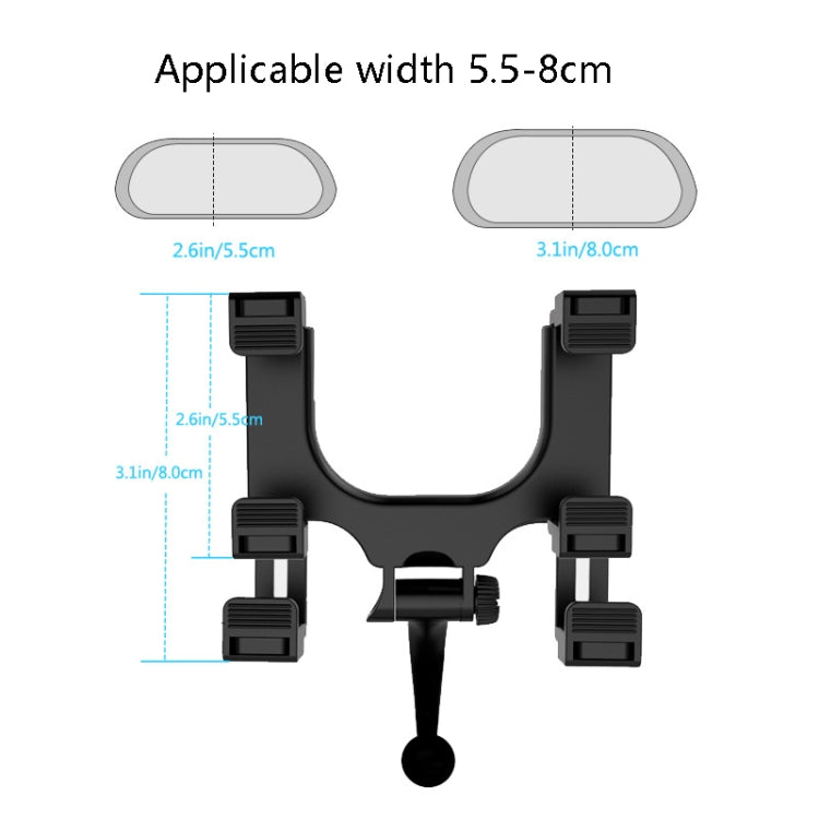 Car Rearview Mirror Universal Navigation Mobile Phone Bracket