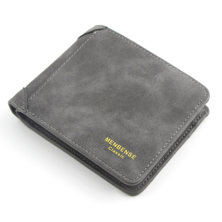 Menbense Matte Short Large Capacity Fashion Casual Adapter Male Wallet