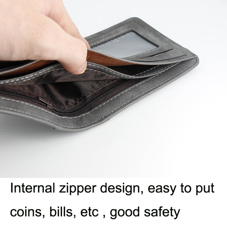 Menbense Matte Short Large Capacity Fashion Casual Adapter Male Wallet