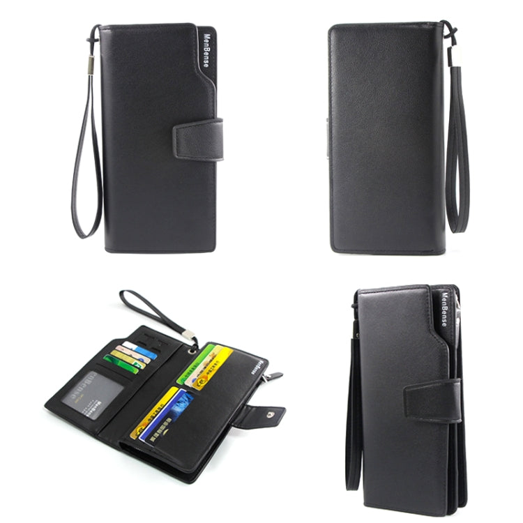 Menbense Fashion Business Simple Handbag PU Large Capacity Male Wallet