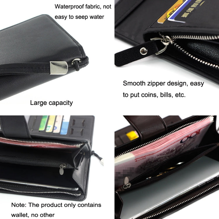 Menbense Fashion Business Simple Handbag PU Large Capacity Male Wallet