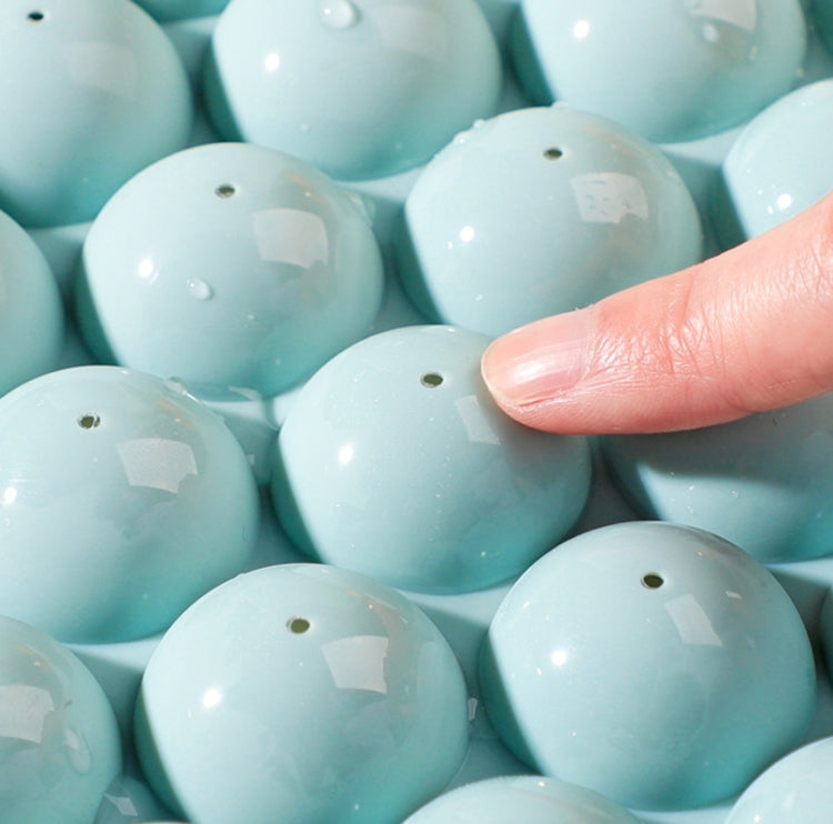 33 Grid Round Ice Hockey Mold With Lid Ice Box Small Marble Ice Tray, Random Color Delivery