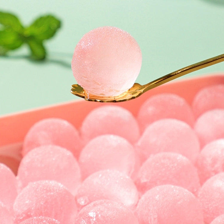 33 Grid Round Ice Hockey Mold With Lid Ice Box Small Marble Ice Tray, Random Color Delivery