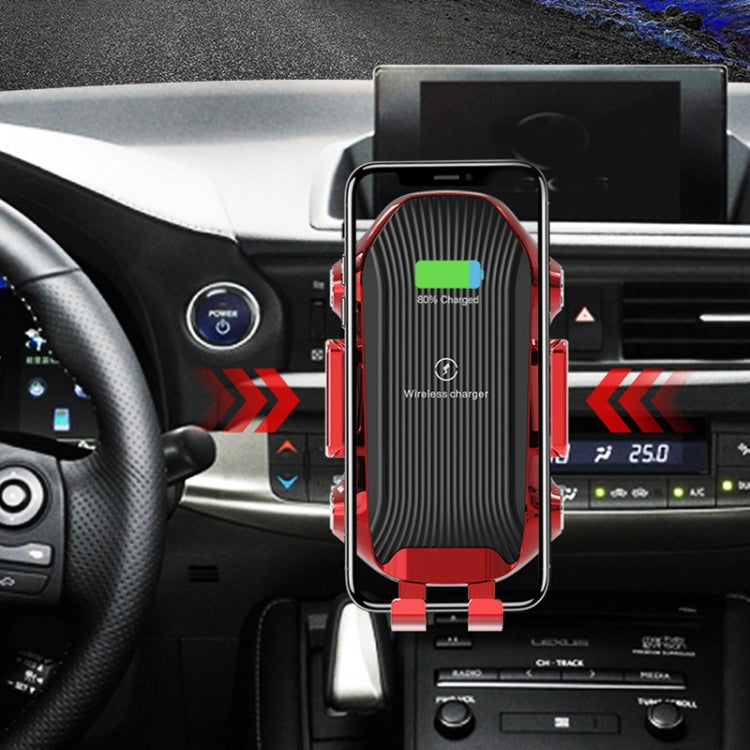 X343 15W Car Wireless Charger Smart Induction Suction Cup Phone Holder