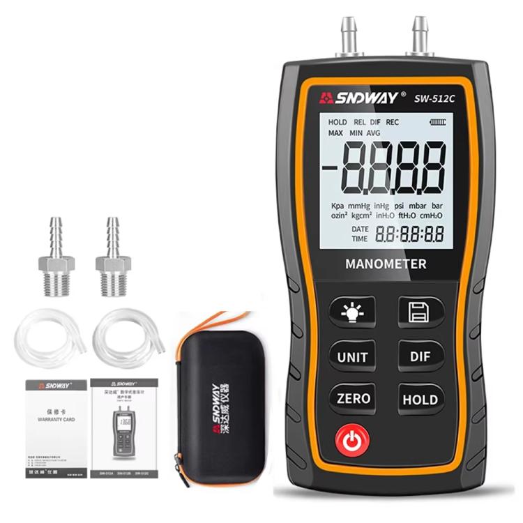 Digital Handheld Differential Pressure Gauge Negative Pressure Tester