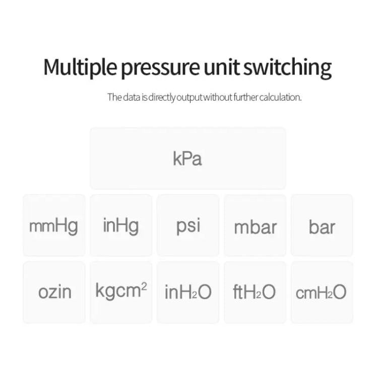 Digital Handheld Differential Pressure Gauge Negative Pressure Tester